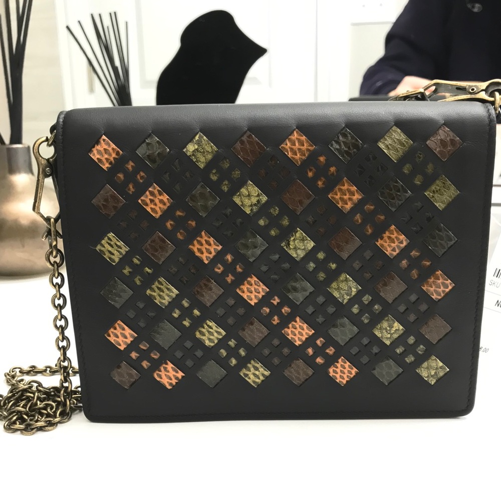 BOTTEGA VENETA Snakeskin intrecciato Crossbody - Picture 14 of 16